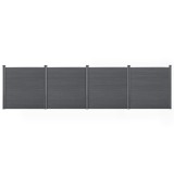 [neu.holz] Gard AAWP-9903, 183 x 705 cm, lemn/plastic, gri HausGarden Leisure