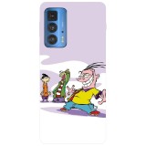 Husa compatibila cu Motorola Moto G51 5G model Ed Edd n Eddy Intro, Silicon, TPU, Viceversa, Transparent, Carcasa