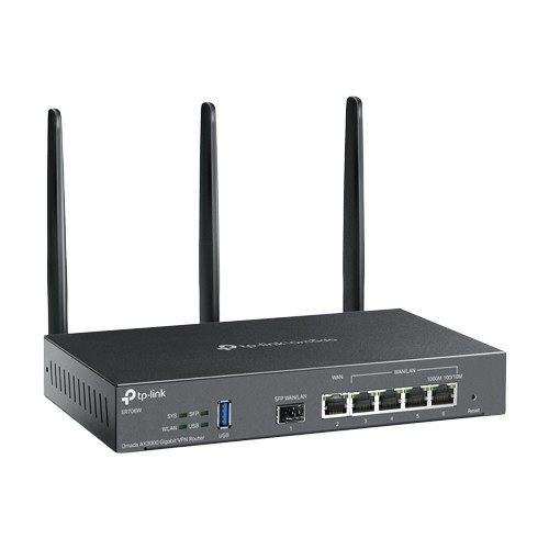Router VPN, Wi-Fi 6, AX3000, 1 x SFP Gigabit, 5 x RJ45 Gigabit, 1 x USB - TP-Link Omada ER706W SafetyGuard Surveillance