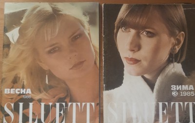 Revista Siluette Nr 3/ 1985+ Nr./1986 Cu Tipare ( Reviste de moda rusesti) foto