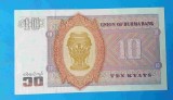 Burma - 10 Kiats 1973 - bancnota UNC