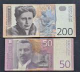Iugoslavia 200 dinari 2001 50 dinari 2000