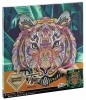 Set Creativ Diamond Painting Tigru, Panza 30x30 cm, Strasuri, Moxy, Joc Arta &amp; Creatie, 8 ani+
