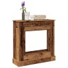 Mască Șemineu Decorativă vidaXL, Lemn Vechi 90x30x90cm, Cadru Semineu Electric, Raft Lemn Prelucrat