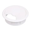 Doza birou pentru trecere cabluri, &Oslash; 60 mm, alba, 50 buc / set