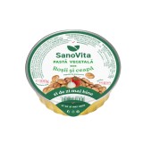 Pasta vegetala tartinabila din bob cu rosii si ceapa, 100g, SanoVita