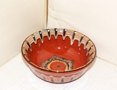 Bol (castron) ceramica decorativa, emailata -3 - design Troyan, Bulgaria