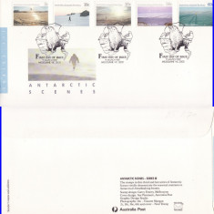 Circulatie Australia - tema Antarctica, exploratori-FDC 1987