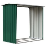 Cumpara ieftin Sopron depozitare lemne, verde, 172x91x154 cm, otel galvanizat