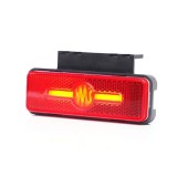 Lampa gabarit LED WAS W254 , pozitie spate roE u, 12V-24V, montaj universal