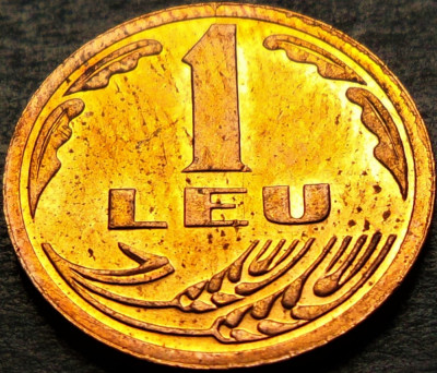 Moneda 1 LEU - ROMANIA, anul 1992 * cod 1116 C = UNC foto