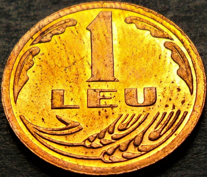 Moneda 1 LEU - ROMANIA, anul 1992 * cod 1116 C = UNC