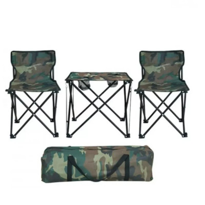 Set masa si scaune pliabile pentru camping, picnic sau plaja foto