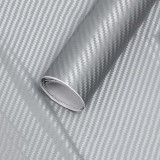 Folie colantare auto Carbon 3D - Argintiu (3m x 1,27m) FAVLine Selection, Oem
