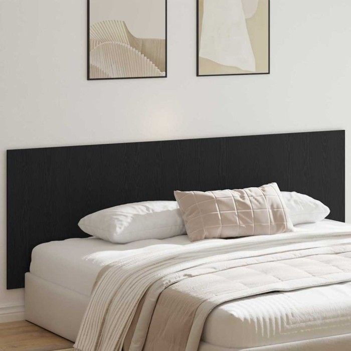 vidaXL Tăblie cap Stejar negru 240 x 1,5 x 80 cm Lemn compozit