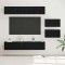 Set comodă TV 6 pcs Stejar negru 80 x 30 x 30 cm Lemn compozit