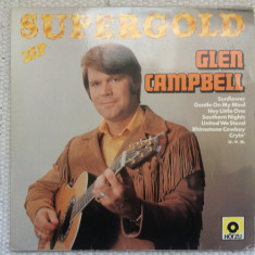 Glen Campbell Supergold 1979 dublu disc 2 LP vinyl muzica pop folk country VG