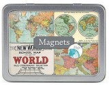 Fridge Magnets Vintage Maps - mai multe modele |