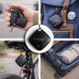 Localizator GPS CMCLASS, Tracker Bluetooth, Compatibil Android, Negru, 3x3cm