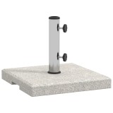 Outsunny Bază Umbrelă Grădină 25kg, Compatibilă cu St&acirc;lpi &Oslash;32mm, &Oslash;38mm, &Oslash;48mm, din Granit și Oțel Inoxidabil | Aosom Romania