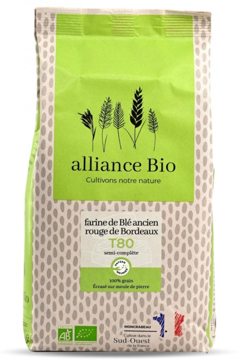 Faina BIO de grau antic T80, selectie Rouge de Bordeaux Alliance Bio