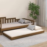 Cumpara ieftin Cadru de pat, maro miere, 75x190 cm, lemn masiv de pin