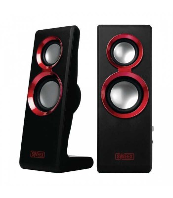 Set 2 difuzoare Purephonic USB 2.0 20W rosu SWEEX foto