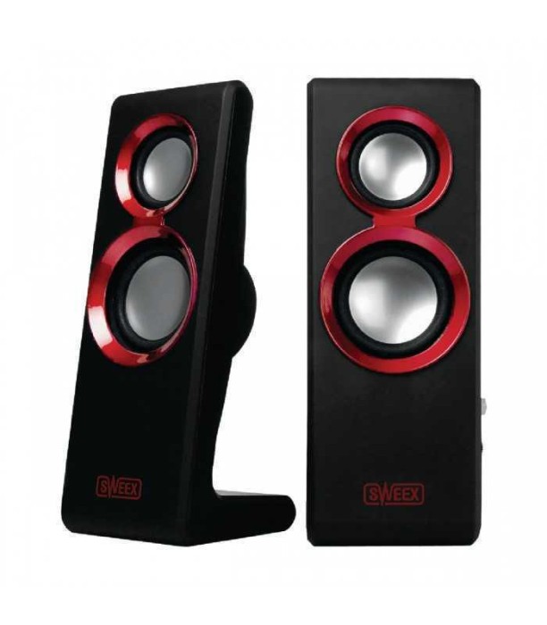 Set 2 difuzoare Purephonic USB 2.0 20W rosu SWEEX