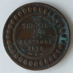 Moneda Tunisia - 5 Centimes 1914 - A