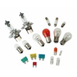 Kit becuri si sigurante 19buc 12V - halogen 2xH4 P43 Garage AutoRide