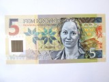 Suedia 5 Kronor 2017 UNC,bancnotă specimen emisiune privată Gabrisbanknote ediție limitată