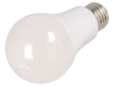 Bec LED E27 9W Alb Cald 3000K foto