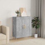 vidaXL Servantă, gri beton, 69,5x34x90 cm, lemn compozit