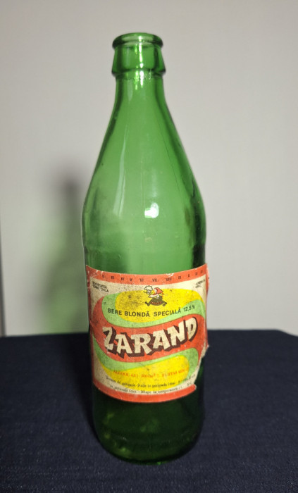 Sticla de bere anii 70-80 eticheta de bere originala - Bere Zarand, Arbema Arad
