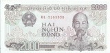 AMS# - BANCNOTA 2000 HAI DONG 1988 VIET NAM AUNC