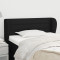 vidaXL Tăblie de pat cu aripioare negru 93x23x78/88 cm textil