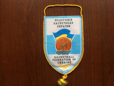 FANION FEDERATIA UCRAINEANA DE BASCHET Basketball federation of Ukraine sport foto