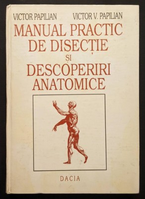 MANUAL PRACTIC de DISECTIE si DESCOPERIRI ANATOMICE &amp;ndash;V. Papilian 519 pag 145 fig foto