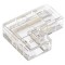 Conector L transparent pentru Banda LED FCOB 8mm, colt 90 , fara intrerupere de lumina