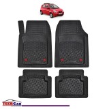 Covorase Auto TeamCar&reg; Tip Tavita Compatibile Kia Picanto Generatia I (2004&ndash;2011) Negru Material Rezistent, Cauciuc