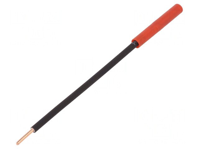 Soclu banană 4mm 32A roșu nichelat 1kVDC