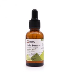 Serum tratament organic pentru par cu ulei de ricin, ulei de argan si plante - scalp sanatos, elasticitate si stralucire
