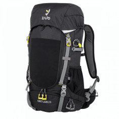 Rucsac Zajo Ortler ripstop negru 28 litri cu husa de ploaie si fluier OutsideGear Venture foto