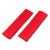 Set 2 protectii pentru centura de siguranta rosii AMiO, material moale placut la atingere, montaj cu arici, 22 x 6 cm, poliester si spuma