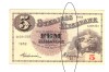 Bancnota Suedia 5 kronor/coroane 1952, stare buna