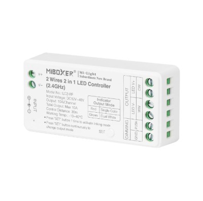 Controller Dimmer Led, 2.4 GHz RF, 12-48VDC MiBoxer LC2-RF foto