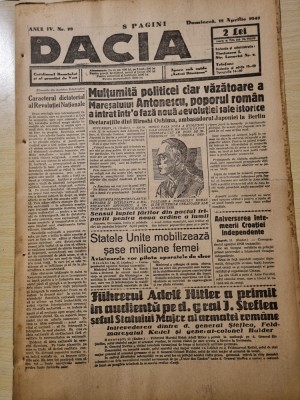 dacia 12 aprilie 1942-generalul ilie steflea intalnire cu hitler foto