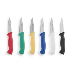Set de 6 cutite medii bucatarie profesionale, certficate igiena HACCP, Hendi, lama 80 mm, lungime totala 185 mm foto