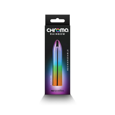 Chroma - Glonț vibrator, multicolor, 9 cm foto