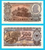 Albania (pick 31) 500 Leke 1957 aUNC+; Skanderbeg